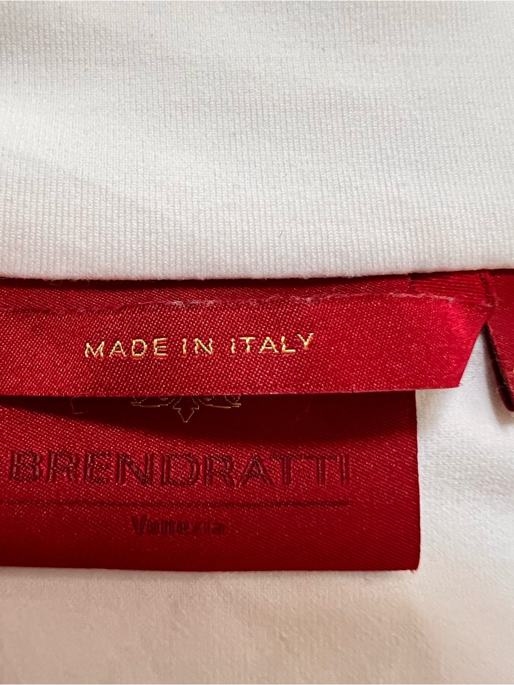Brendratti Italy 46 White Camel Golf Quarter Zip Riri Crystal Pullover M/L - Picture 5 of 10